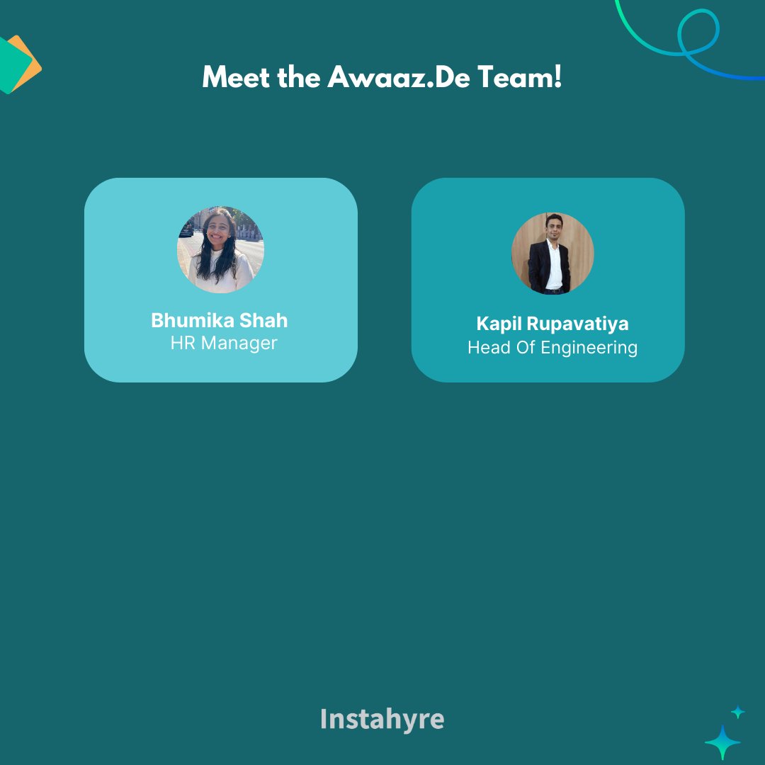 Instahyre's tweet photo. Team from @awaazde is now hiring hassle-free on Instahyre - check out https://t.co/HrCQ9OXe2D

Be a part of a company that is enabling organizations to achieve last-mile connectivity for social impact by developing customizable mobile tech solutions.

Explore more on Instahyre. https://t.co/ThLI81eTRZ