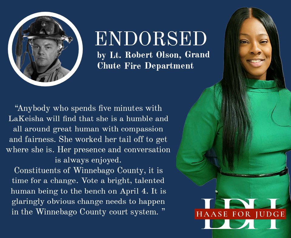 JudgeHaase's tweet image. 🚨Endorsement Alert🚨

Vote Haase on April 4th.