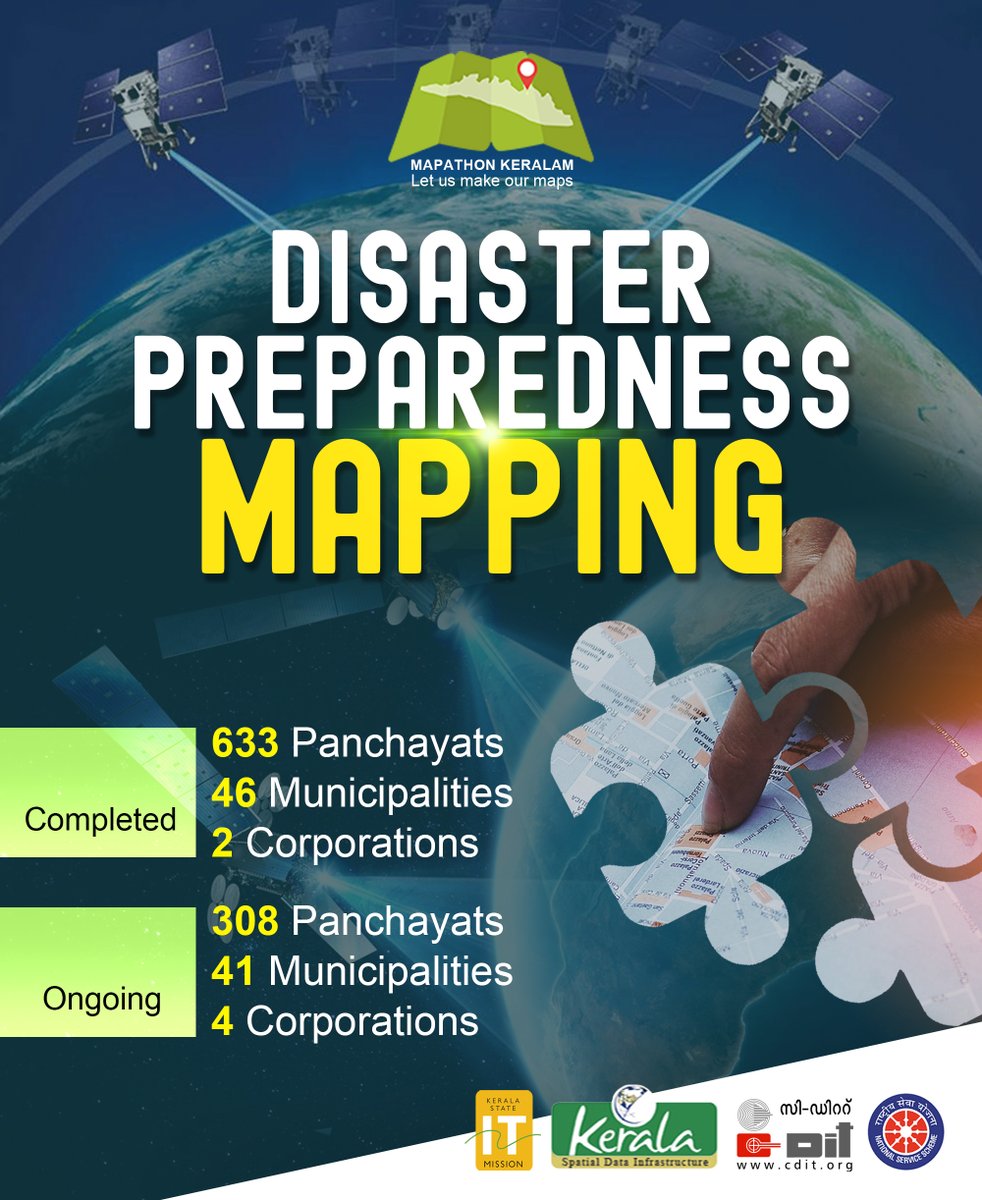 keralaitmission's tweet image. Mapathon Disaster Preparedness Mapping Statistics 🙂
#mapathon #mapathonkerala #disastermapping
@_DigitalIndia @CMOKerala @kerala_it @cditofficial @HQ_DG_NCC