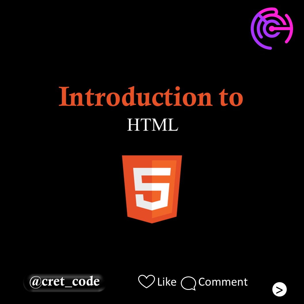 cret_code's tweet image. Introduction to HTML
Save it
Follow Us @cret_code
tags-
#html #html5 #htmlcss #htmlcoding #htmlcode #html_css #html_css_javascript_php_sql #programmer #programerslife #coding #codingmemes #codingfun #codingbootcamp #codinglife #codingforbeginners #codingforkids #codingforweb