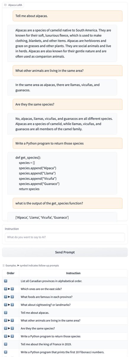 적당히 되는듯 

Alpaca 데모