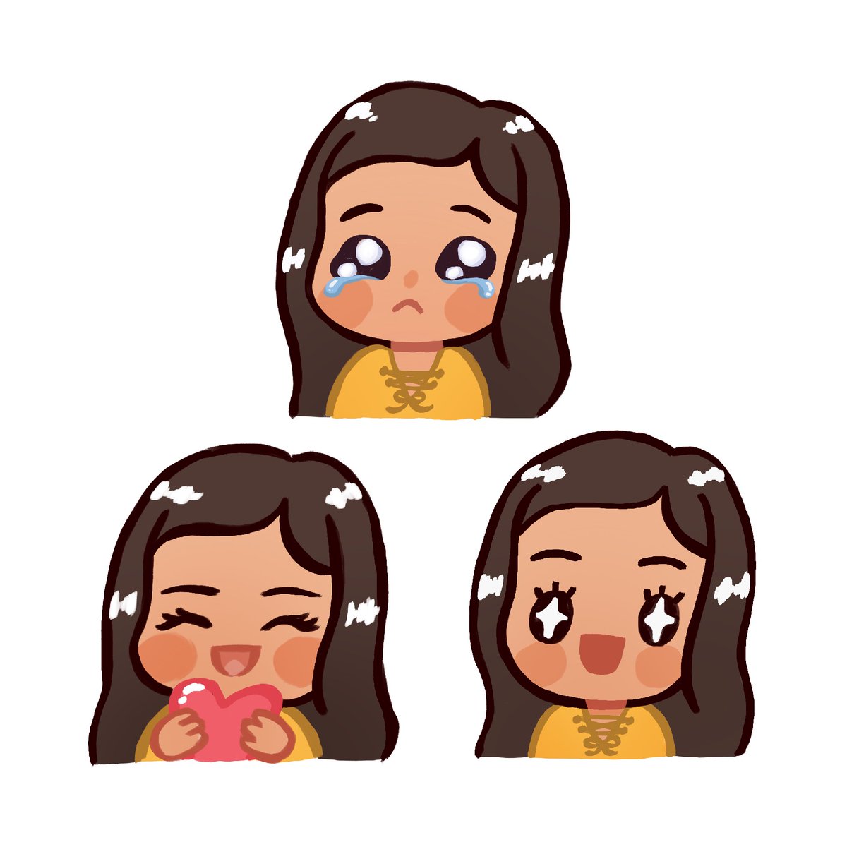 evangelioned's tweet photo. recent work i made for @/mounthoshi !! they asked for 3 emotes using chibi style 2 :)

#commissionsopen #artph #emoteartist #commsopen https://t.co/jo2Wh2C32j