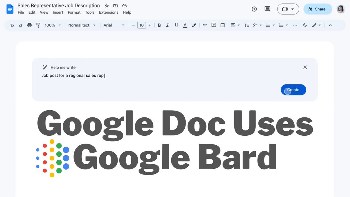 BardAITutorials's tweet image. Google Doc Uses Google Bard
youtu.be/X_ACWgGp-0w
#GoogleBard #Bard #GoogleAI #AI #ChatGPT #chatgpt4 #GPT4 #GPT_4 #openai