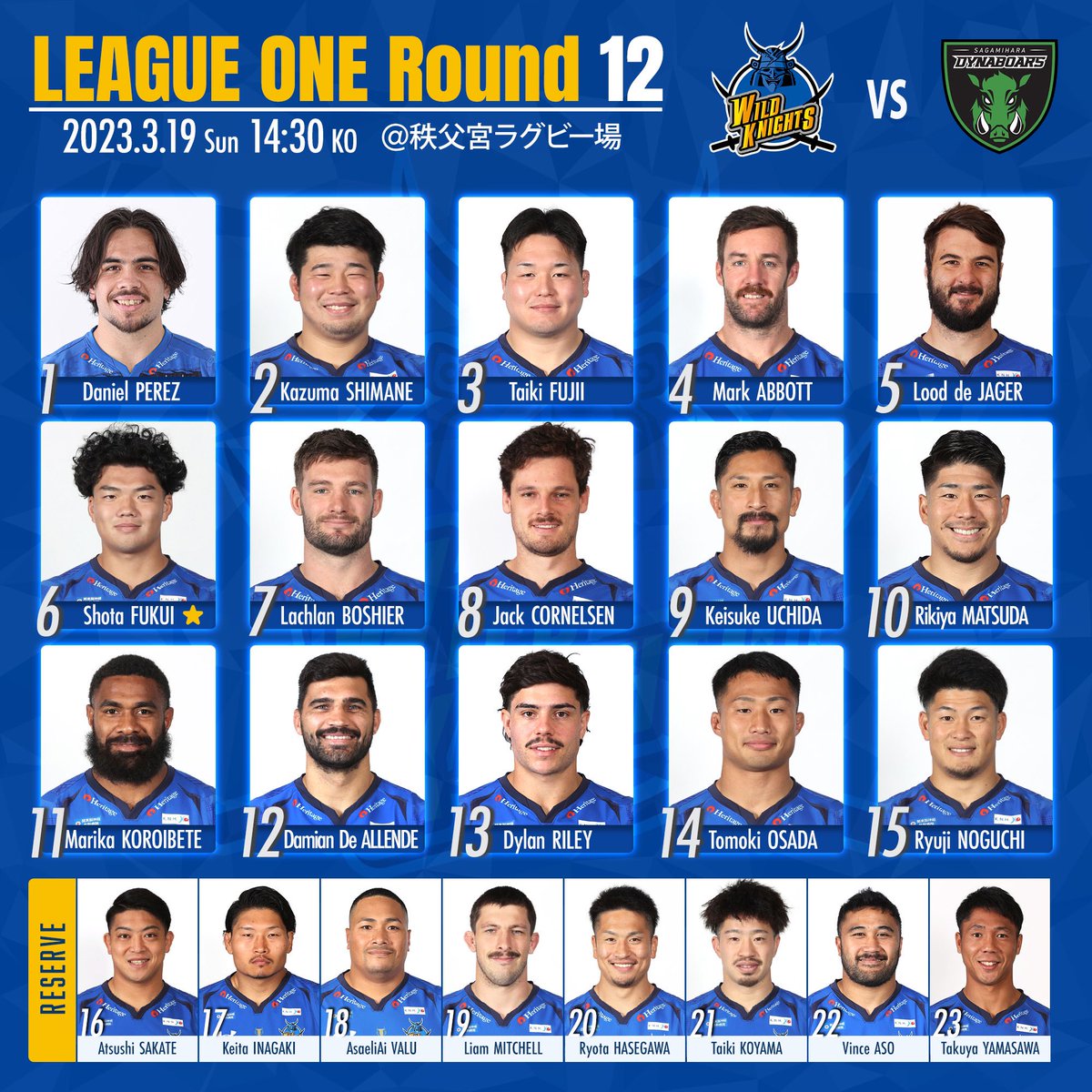 ボーシェ&amp;ライリー先発組❣️
がんばってー📣 