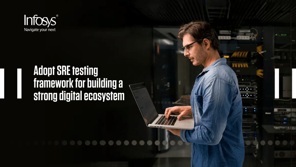 Infosys's tweet photo. A comprehensive #SRE testing framework plays a pivotal role in #businesscontinuity. @prsurya in his blog introduces a 4-step SRE testing framework to improve #operationalresiliency, leading towards enhanced #digitalexperience. https://t.co/BbOec7gvDm https://t.co/4wlo8HBLz8