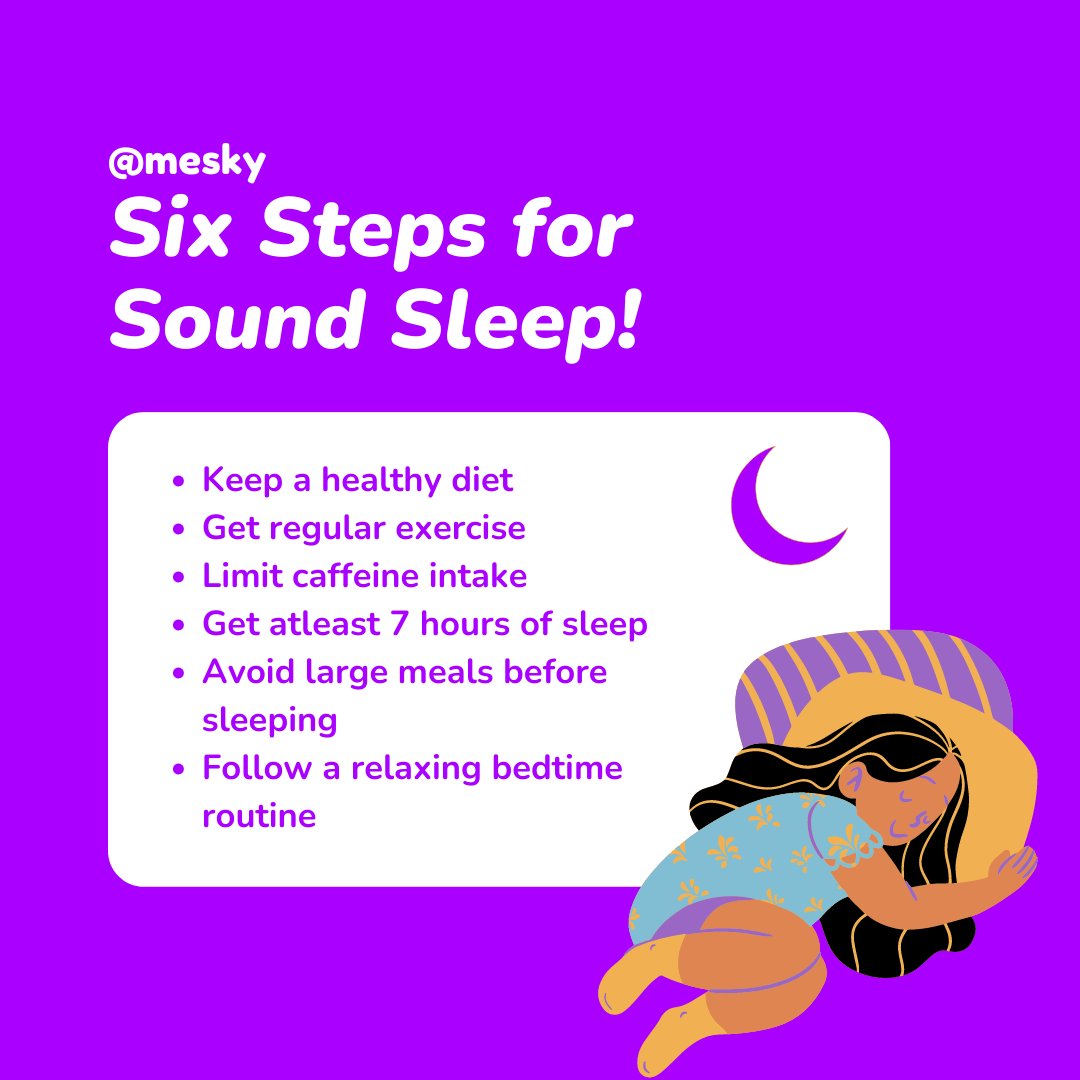 MeskyIndia's tweet photo. A little reminder that getting enough sleep isn't laziness, it's self-care. On this World Sleep Day, here is a reminder that taking a break and prioritizing rest is okay. Hit that reset button for your body! 💜

#WorldSleepDay #SleepMatters  #SleepAwareness #SleepForWellness https://t.co/EbyXAc4yll