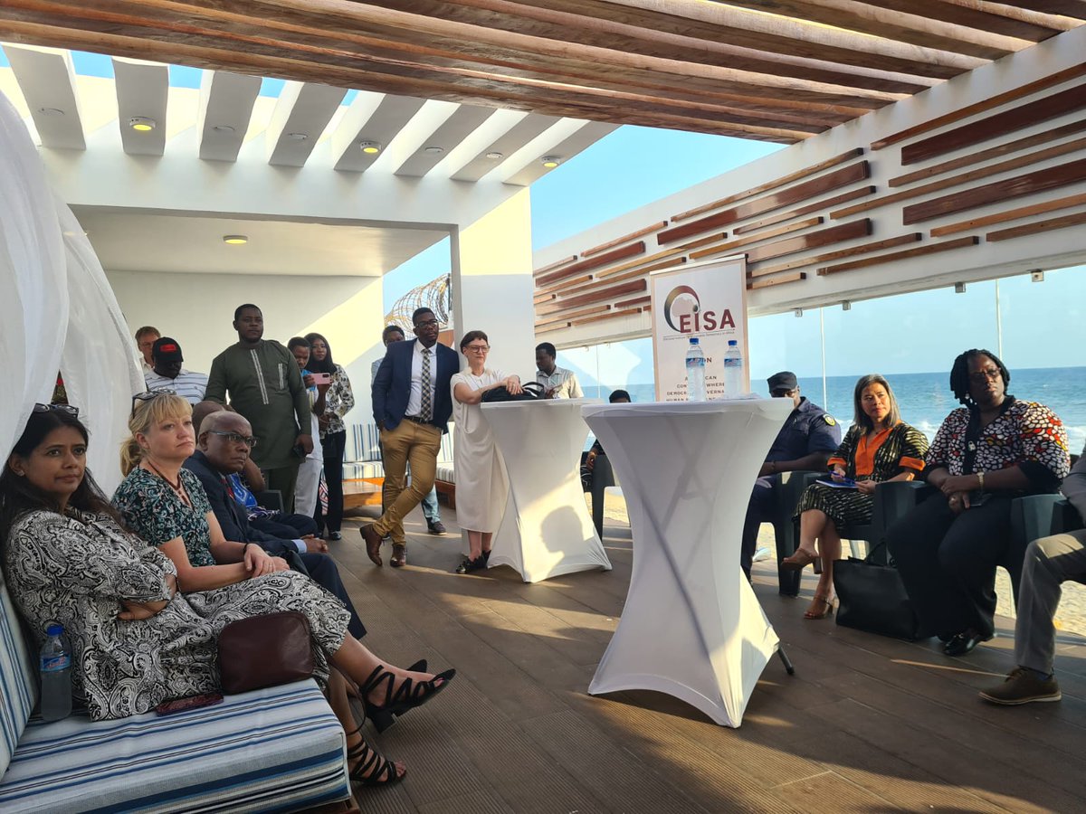 rsaembliberia's tweet photo. #Liberia 2023 #Elections.  #SouthAfrica #USA. Perfect location on z Atlantic Coast for the Opening Ceremony of the Liberia Country Office of the Johanessburg-based @EISAfrica, Electoral Institute for Sustainable Democracy in Africa. Progressive election work indeed! 
@iqbalau_ https://t.co/rVmY6Xyy4j