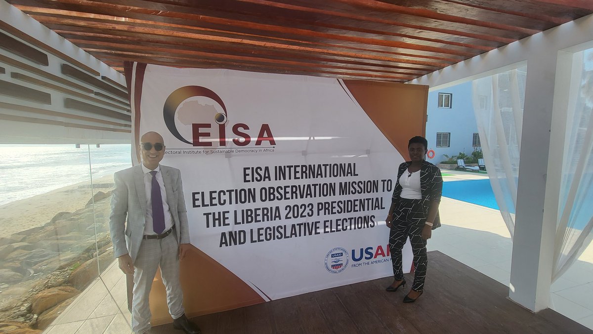 rsaembliberia's tweet photo. #Liberia 2023 #Elections.  #SouthAfrica #USA. Perfect location on z Atlantic Coast for the Opening Ceremony of the Liberia Country Office of the Johanessburg-based @EISAfrica, Electoral Institute for Sustainable Democracy in Africa. Progressive election work indeed! 
@iqbalau_ https://t.co/rVmY6Xyy4j