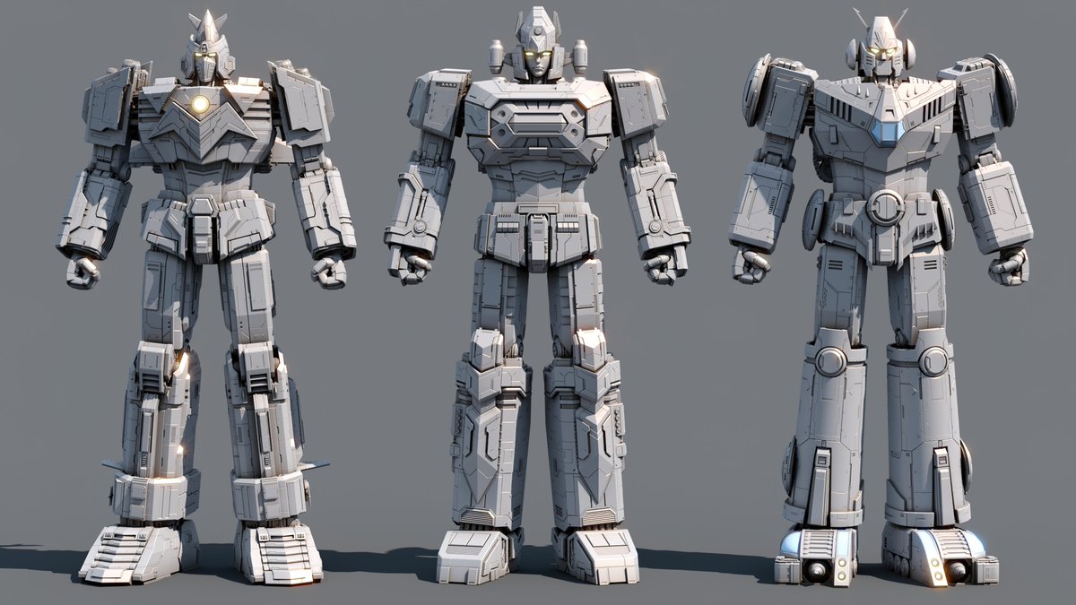 Hello everyone
Voltus V / Combattler V / Daimos  make
Keep the original shape of the protagonist without making major changes
Increase the mechanical structure and details to strengthen the visual scale for the production direction
I hope you will like it !