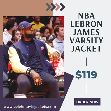 LeBron James NBA 2023 Varsity Jacket