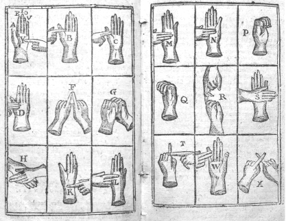 interphistory's tweet image. No, that&apos;s not a 1756 #BSL glove — It&apos;s Rev. Scougal&apos;s instruction on how to have private conversations #SignLanguageWeek @BDA_Deaf @SignLangLingSoc