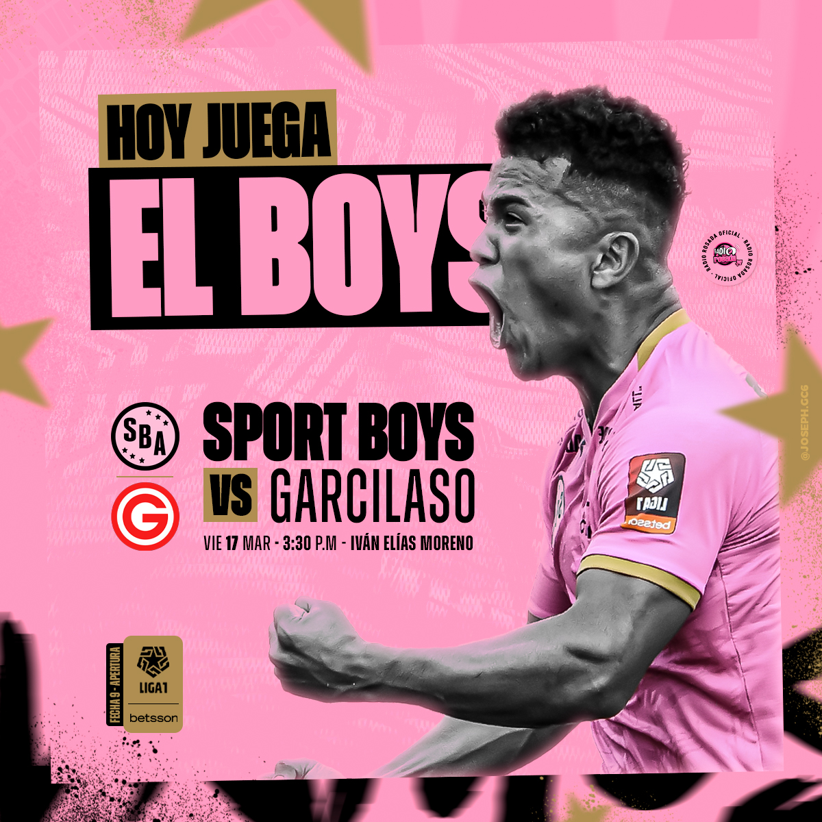RadioRosada's tweet photo. 𝗛𝗼𝘆 𝗵𝗮𝘆 𝗾𝘂𝗲 𝗴𝗮𝗻𝗮𝗿 𝗺𝗶𝘀𝗶𝗹𝗲𝗿𝗮 🎶
El cuadro 'rosado' recibe a Dep. Garcilaso en el 🏟 Iván Elías Moreno desde las 3:30 p.m. por la #Fecha09 - 𝐀𝐩𝐞𝐫𝐭𝐮𝐫𝐚.
Venta de entrada en Joinnus:
🌐 https://t.co/P6MdAXgPkx
#Vamos𝗕𝗢𝗬𝗦 💗🖤
#BoysEsDeSuGente https://t.co/J9VoCKcFV2