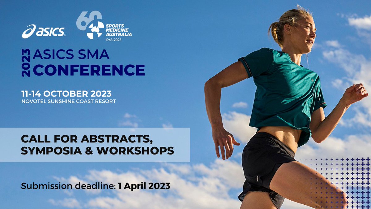 SMA_News's tweet photo. Scientific abstract and clinical symposium/workshop submissions for the 2023 ASICS SMA Conference are closing soon. Don’t miss the opportunity to present your work at Australia’s leading multidisciplinary sports medicine event.
#ASICSSMA2023

👉 Visit https://t.co/YcwkpoCsni https://t.co/UBQYR0OUFM