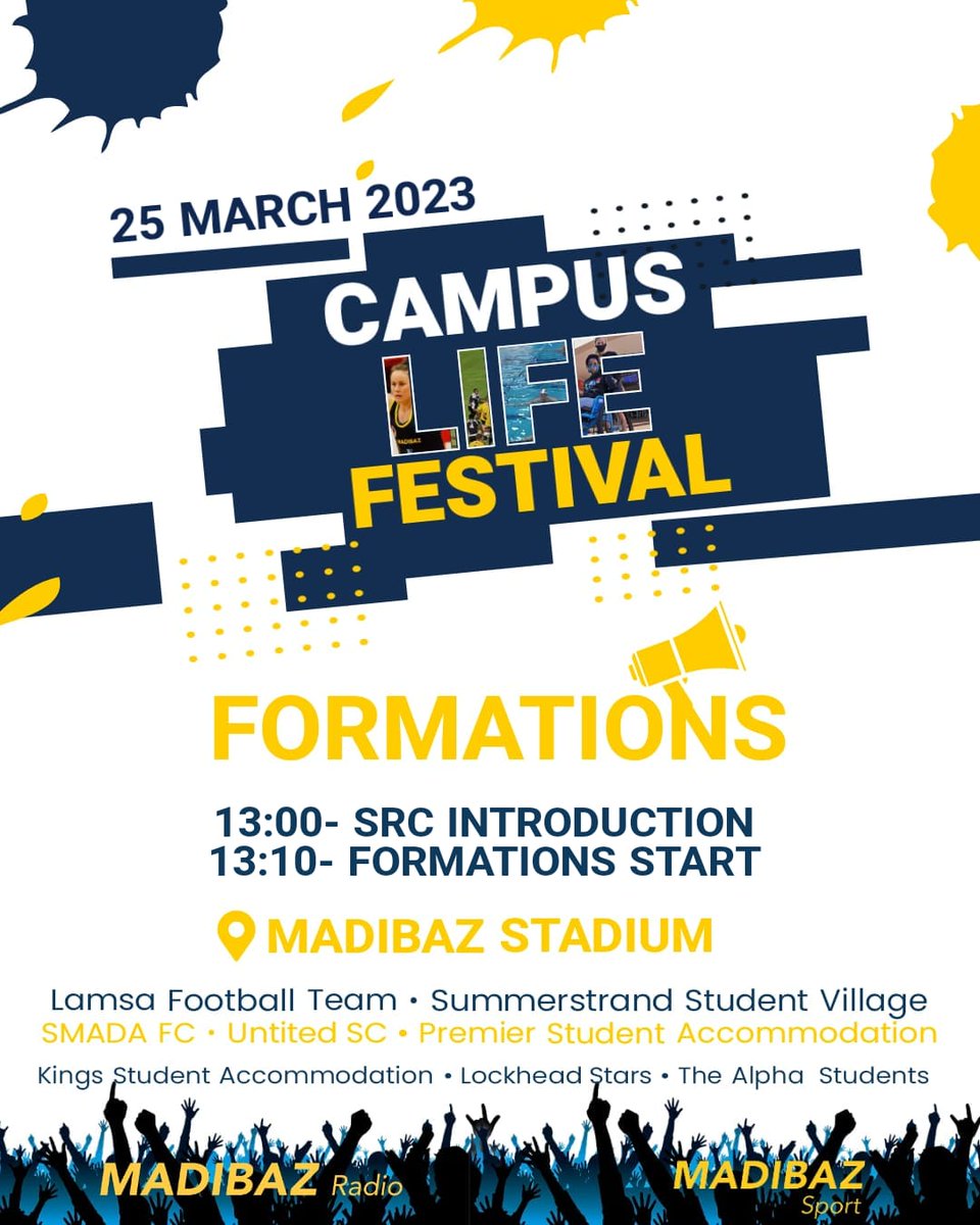 MadibazRadio's tweet photo. Nelson Mandela University stands for  diversity and unity 😄 so this is what you'll definitely witness during formations from the listed residence groups 📣 we can't wait to see what these groups have in store for us 🔥🔥

#creatingvibrancythroughlifestyleandsports #formation2023 https://t.co/U6U2NxA88r