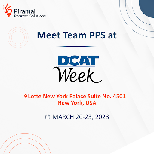 PiramalPharma's tweet image. Join team PPS at DCAT Week in Lotte New York Palace from March 20th to March 23rd, 2023. Let’s talk about how we can effectively meet your CDMO needs. 

We look forward to meet you!
Schedule a Meeting: bit.ly/3EuZG6j

#DCATWeek #GlobalCDMO #Pharma