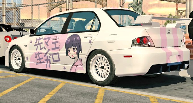 #カーパーキング #カーパーキング痛車 「エロマンガ先生」の千寿ムラマサちゃんの痛車製作しました〜やっぱ痛車難しすぎる.