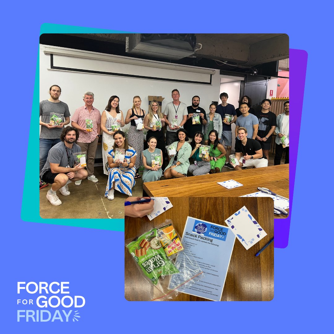 Every employee at @canva gets 3 days of paid volunteer leave a year to support causes close to our hearts. This #ForceForGood Friday, a team of us made snack packs for @VinniesAust to deliver in their vital Food Van services to people in need across Sydney #BeAForceForGood 🥪❤️