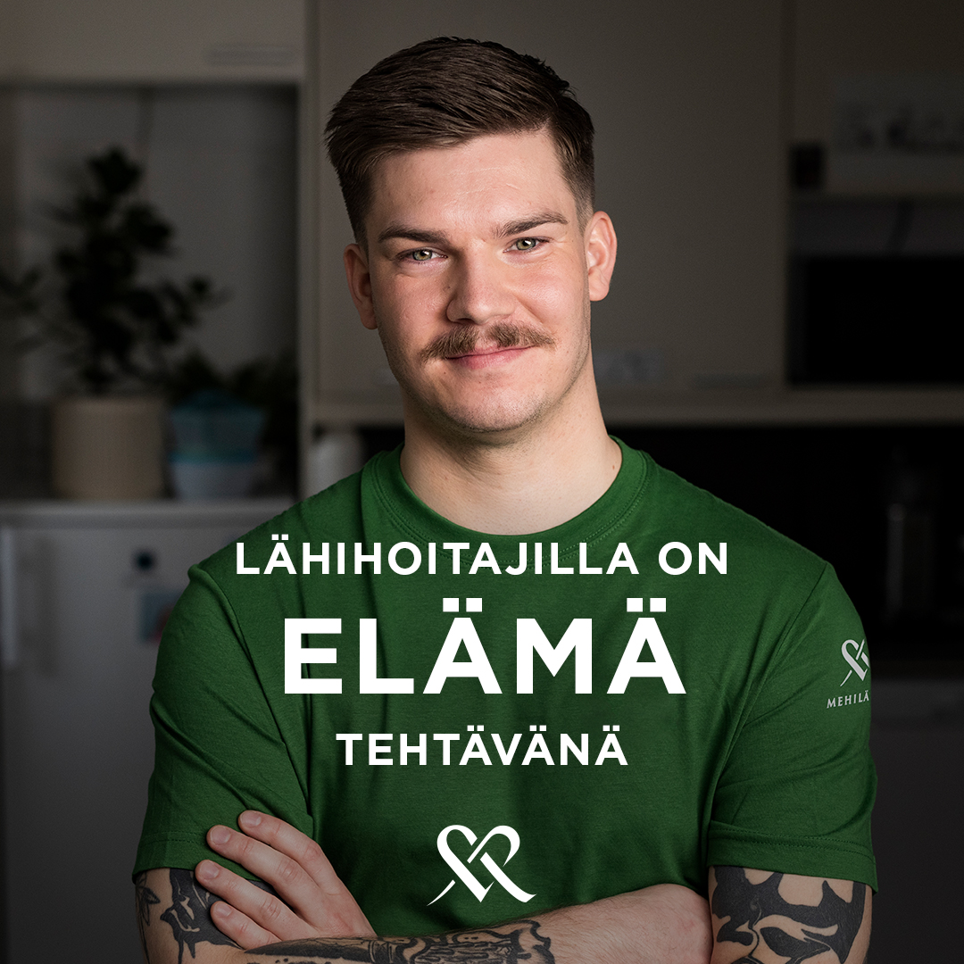 Lähihoitajilla on elämä tehtävänä 💚

Aamutoimet, kuuntelu, tiimityö, kasvatus, läsnäolo, turvallisuus, kuntoutus, toivo…

Lähihoitajat ovat ihmisyyden ammattilaisia, joiden yksittäisistä työtehtävistä muodostuu lopulta koko elämä.

Lue lisää: mehilainen.fi/lahihoitajat