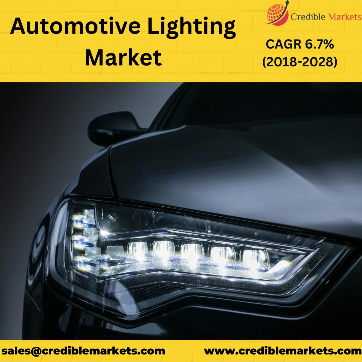 CredibleMarkets's tweet photo. "Global Automotive Lighting Market to Reach $25.9 Billion by 2028 at 6.7% CAGR"

The lighting system placed in automobiles for illumination and signaling is referred to as automotive lighting.

Request Sample Report@ https://t.co/TrOSj6OouR

@CredibleMarkets #automotivelighting https://t.co/v4Kybwtokv