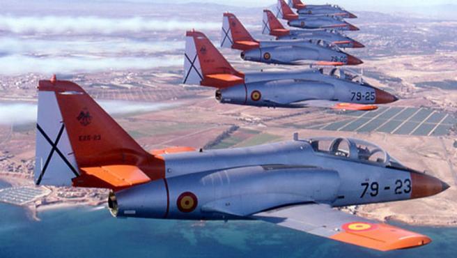 Yogui_Bear's tweet photo. #TalDíaComoHoy hace 43 años (17/3/1980) llegaban a San Javier los cuatros primeros C-101EB.
#C101 #CuloPollo https://t.co/003x27AhfI