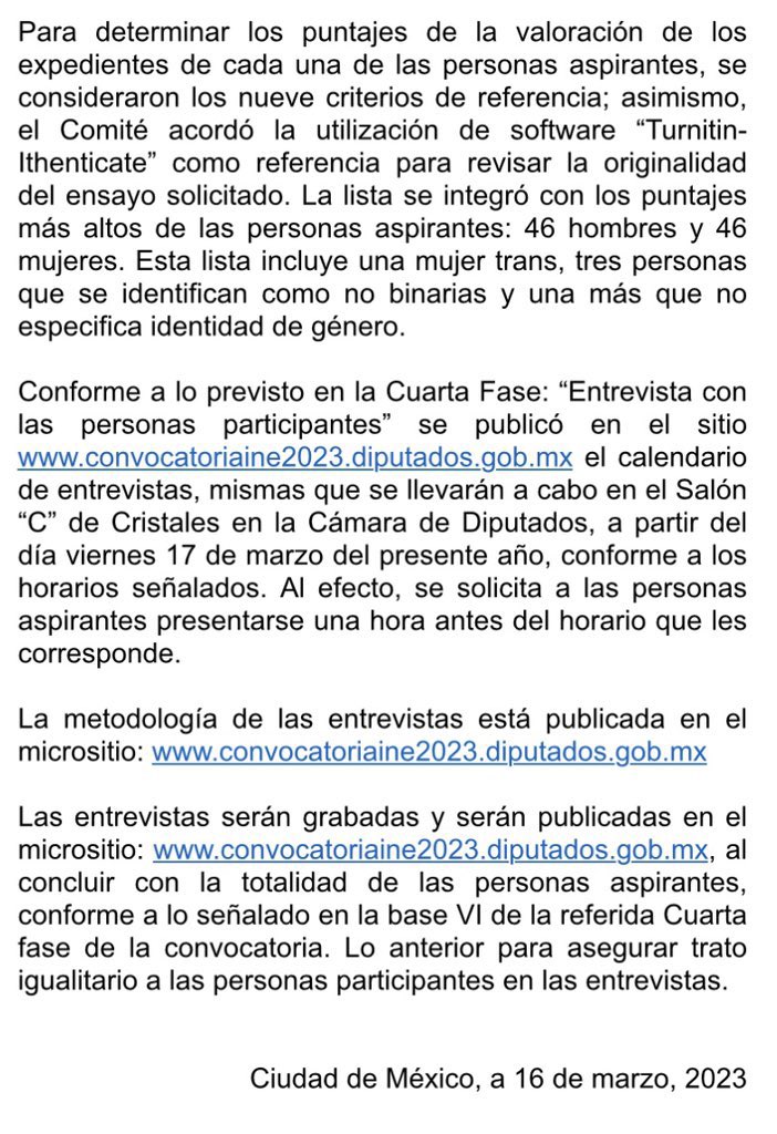 #ElecciónConsejerosINE2023

Comunicado de prensa 11