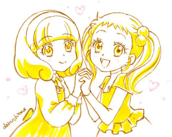 黄瀬やよい 「#女の子二人のイラストを貼る見た人もやる 」|だらっちMAX@ジョー☆OKADA10周年のイラスト