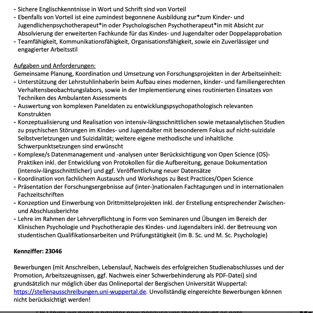 ✨Please share widely ✨ - I am looking for a Postdoc (tenured), starting in late summer this year! More details in the ad below! Feel free to reach out to me, should you have any questions.

…ellenausschreibungen.uni-wuppertal.de/qisserver/rds?…