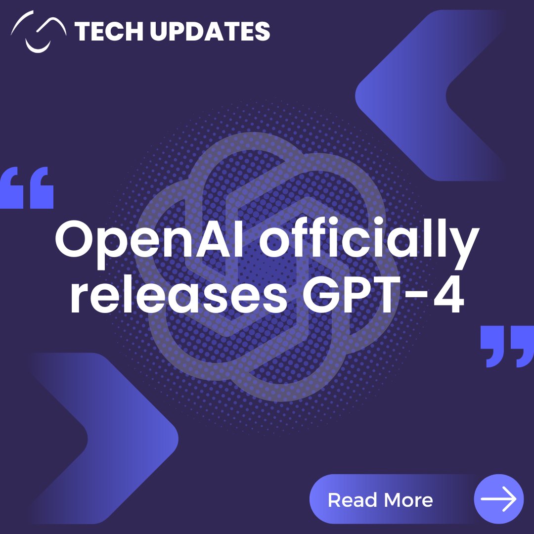 OnGraph's tweet photo. After @OpenAi announced GPT-4, @Microsoft confirmed that its latest Bing Chat feature was running on #GPT4. GPT-4 will be accessible for #ChatGPT+ and API users first.

What are you looking forward to seeing in GPT-4?

#AIadvancement #NextGenNLP #FutureofLanguage #OnGraph https://t.co/77TFWtbswL