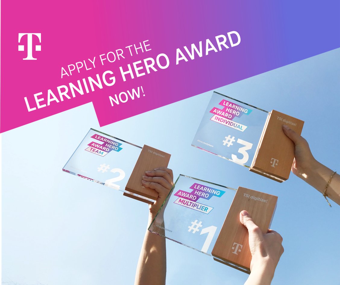 #LifelongLearning should be part of everyone's journey. That's why our <a href="/tsystemscom/">T-Systems</a> International Learning Hero Award goes into the next round. What is your self-motivated pursuit of knowledge? tiny-link.io/Sd87nANer0eRM5…