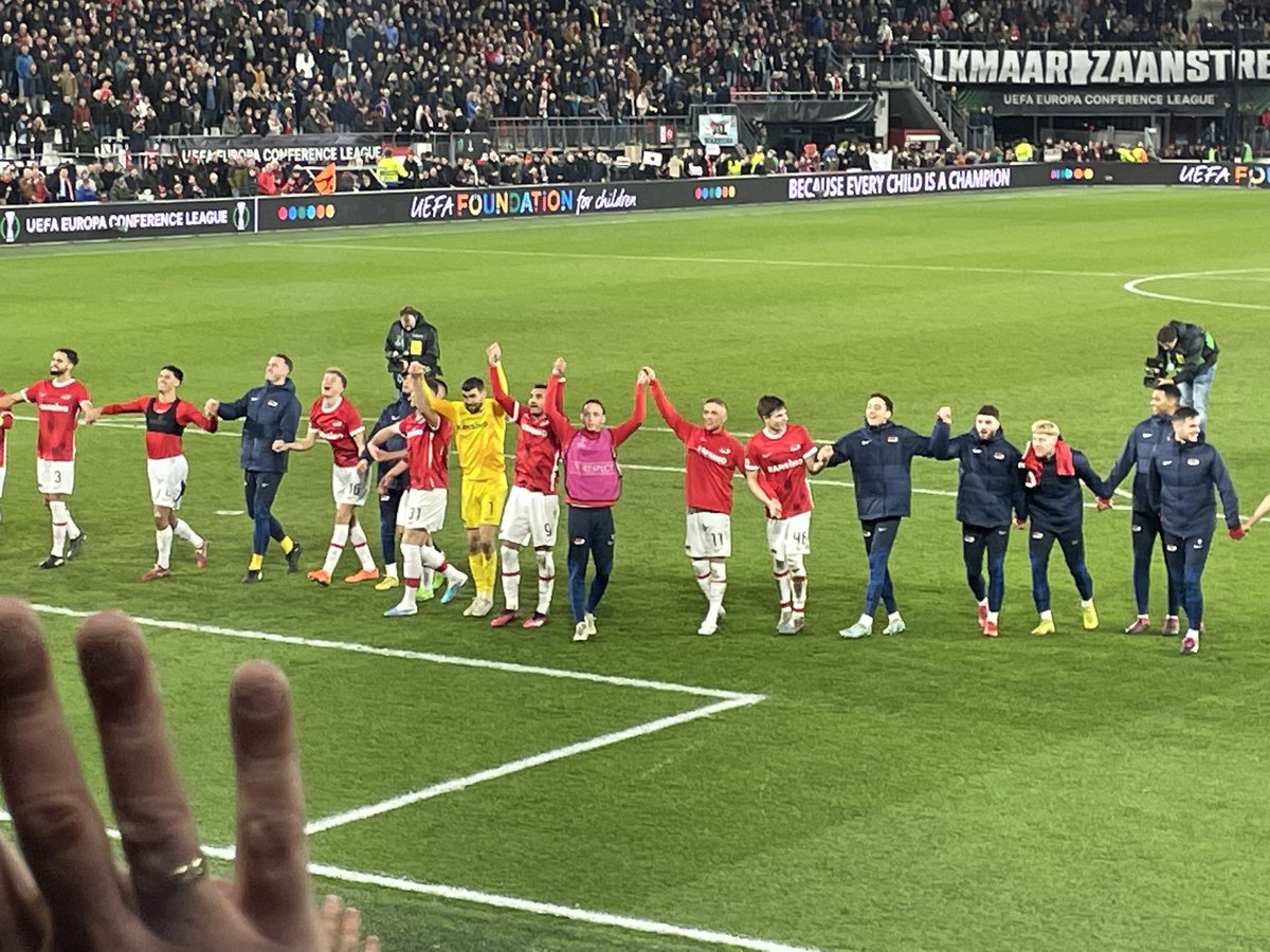 Wat een week voor <a href="/AZAlkmaar/">AZ</a>! In de youth league naar de halve finale na een 4-0 overwinning op Real Madrid en naar de kwart finales in de conference league na 2 overwinningen op Lazio Roma. Wat een geweldige prestaties!