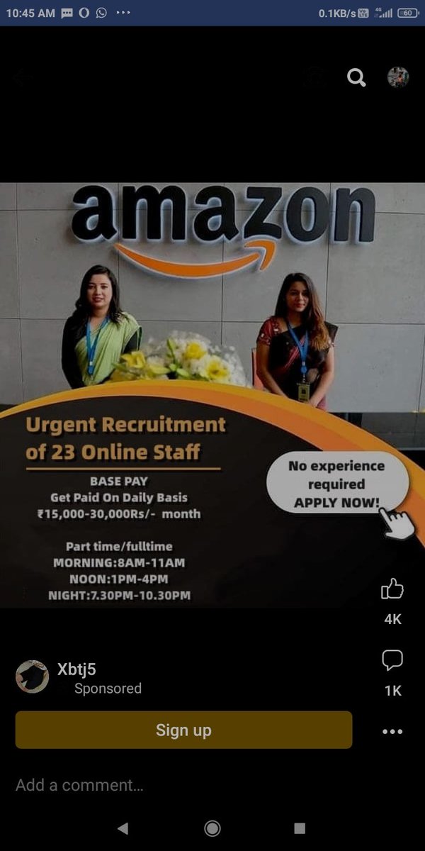 amitnsharma's tweet image. @facebook @facebookapp @Meta @MetaAI @finkd @SandhyaDevanat1 @Republic_Bharat @aajtak @BBCWorld
@CNN @StaySafeOnline @CISAgov @PMOIndia  Why is #FB allowing #SCAM and fake job postings. Is ur adv #AI and #code not able to filter out these #scams #job postings.