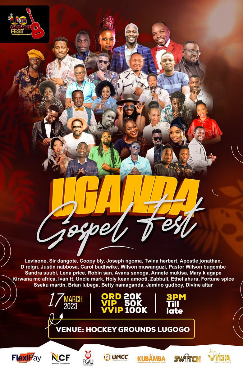 Today is the day🥳🥳

I hope to see y’all today vibing to gospel music with all you’ve got🔥🔥
#UgGospelFest