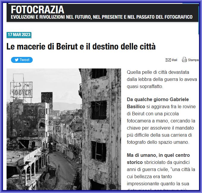 Non si fotografa mai la stessa città. Fotocrazia sui molti ritorni a #Beirut di #GabrieleBasilico... bit.ly/3JJdXhV <a href="/Contrastobooks/">Contrasto</a> #fotografia