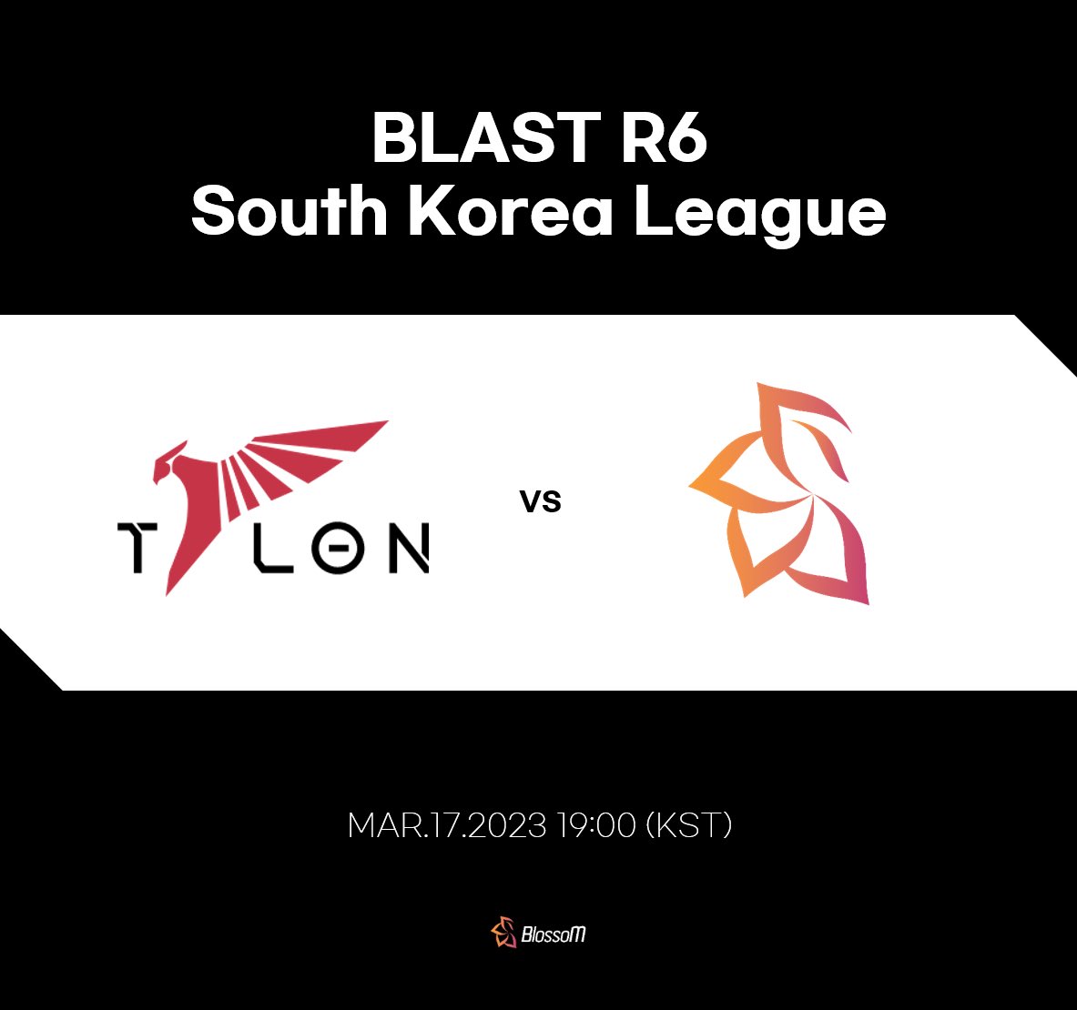 Blast R6 2023 South Korea League

BLS R6 세번째 매치! 

많은 응원 부탁드립니다.

⚖️ @TalonKorea 
⏱️ 3/17 19:00 (KST)
🖥️ twitch.tv/rainbow6kr

#bls #블라썸꽃피워라
