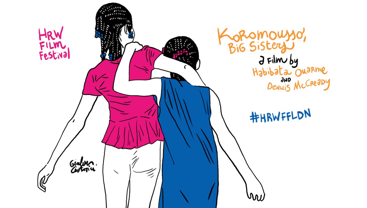 Koromousso, Big Sister explores gender inequality, women’s bodies + pleasure through the stories of 3 women who bond over their experiences with FGM + reconstructive surgery. Watch at #HRWFFLDN @BarbicanCentre on 23/3 w/ streaming in UK + IE 20/3 - 26/3. bit.ly/40FL7GD