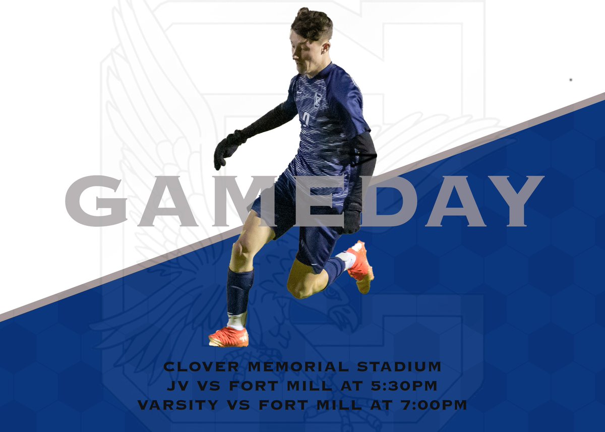 SayleTommy's tweet photo. GAMEDAY!! @CloverSoccer @BlueEagleAD @RodRuth1 @coachwoolbright @CHSHype https://t.co/gyKfPUZYjC