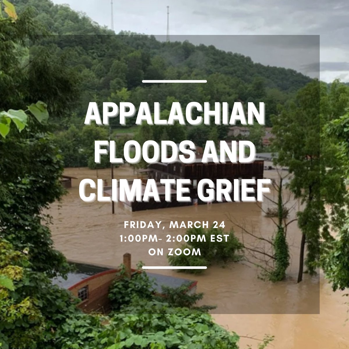 It’s almost time for today’s event! Join us for a roundtable conversation unpacking the multiple voices of Appalachia, the floods, media representations, diverse communities, and climate grief. Press the link below to register. 

ithaca.zoom.us/meeting/regist…