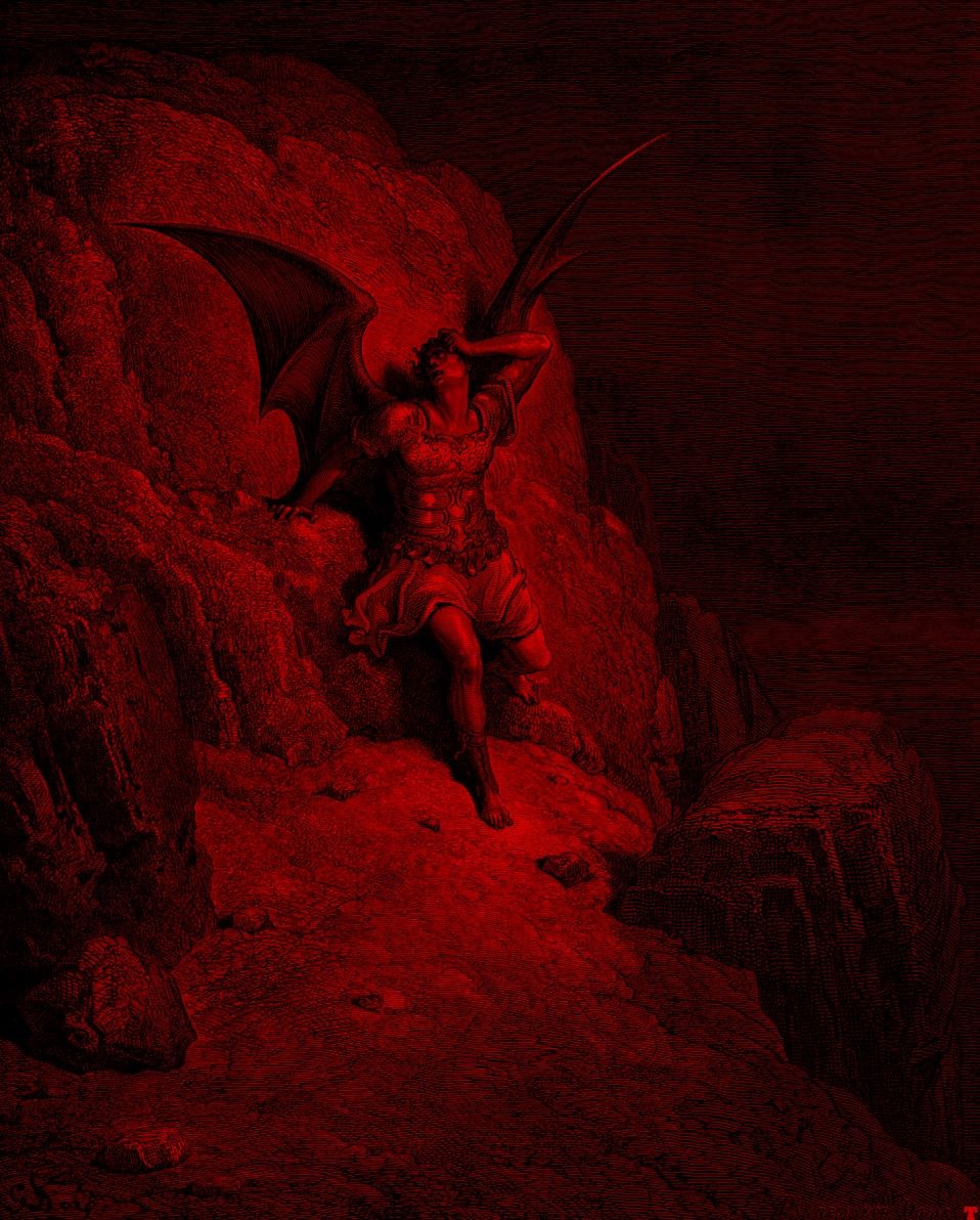 the fall of satan by gustave doré