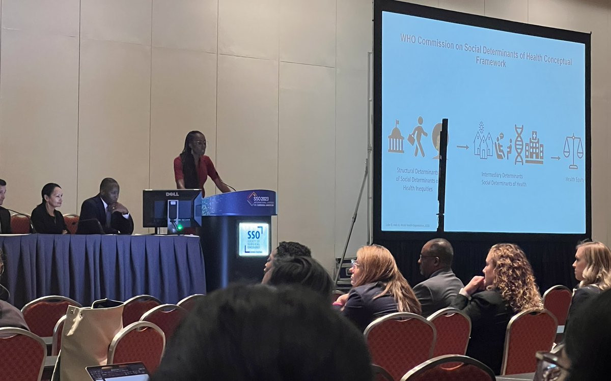 More from the team @OSUCCC_James @OhioStateSurg @OhioStateWIMS. My great friend @GyasiSamilia delivering her research on allostatic load and cancer disparities 🙌👏👏🤝