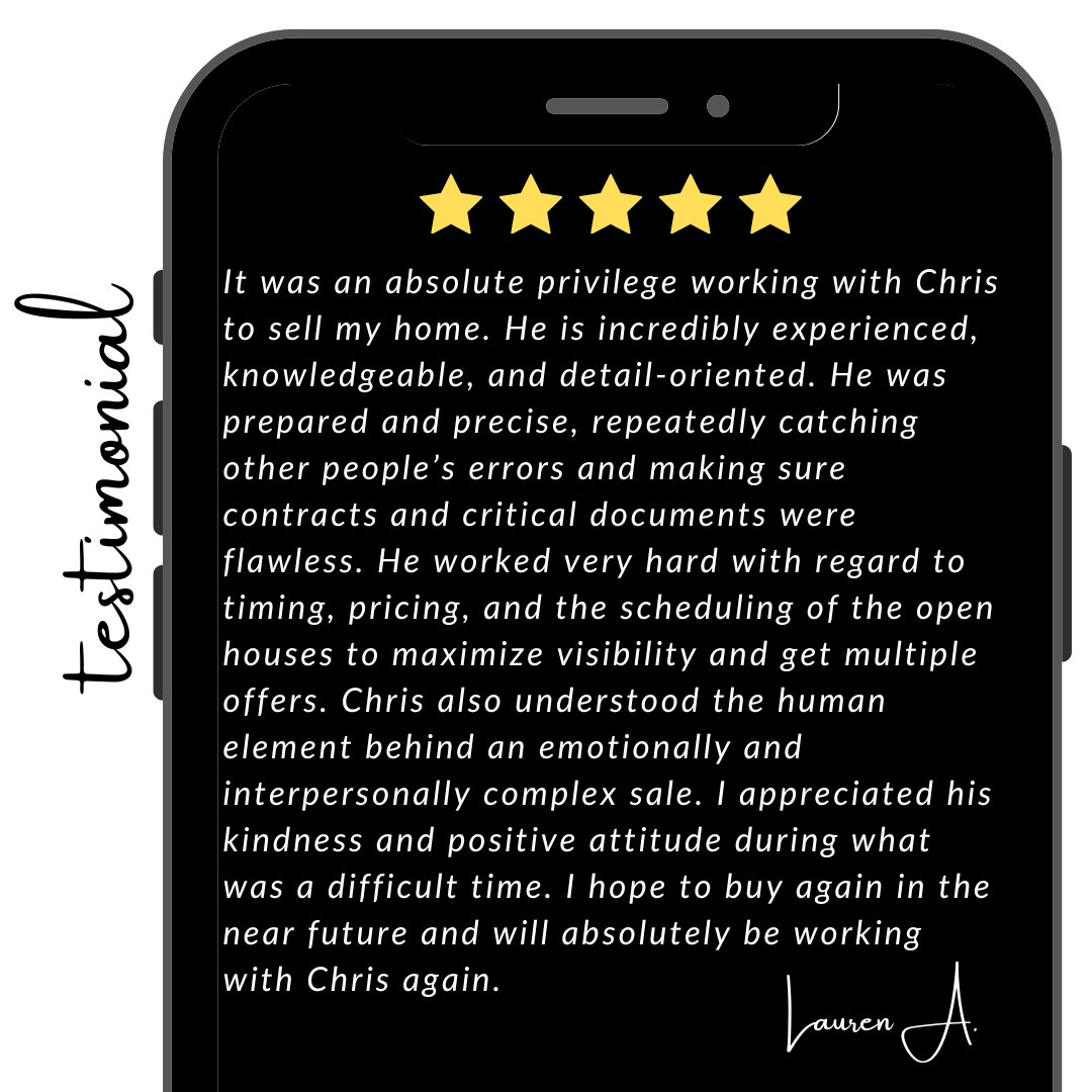 knoxteam's tweet image. ⭐⭐⭐⭐⭐
It was a pleasure to assist you in selling your home and I am glad that your sale was a success.  I look forward to doing business with you in the future! 😊

#clientreview #clienttestimonia #sellerreview #knoxteamrealestate