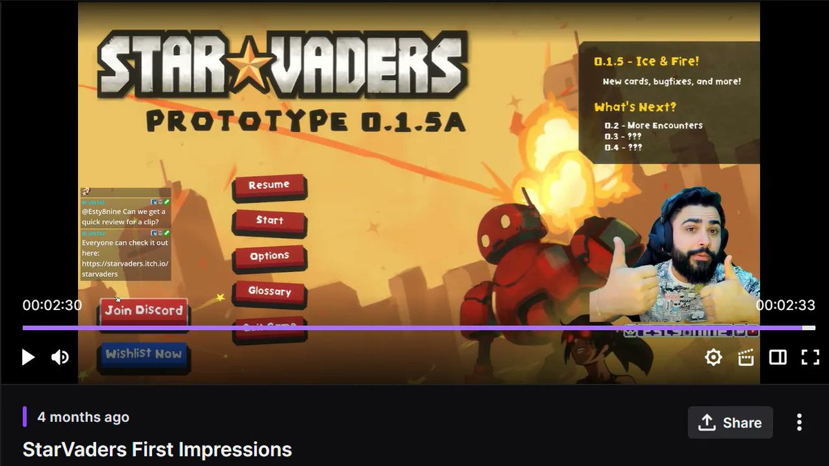 AxolotlStar's tweet photo. Creator Spotlight 2!

@Esty8nine is the first streamer to play Star★Vaders on twitch! He plays a ton of games, hosts a welcoming and caring community, and is a joy to watch and hang out with! But what's really cool is that he is also...

1/3

#gamedev #indiegame #indieGameDev https://t.co/AoUziWIF94