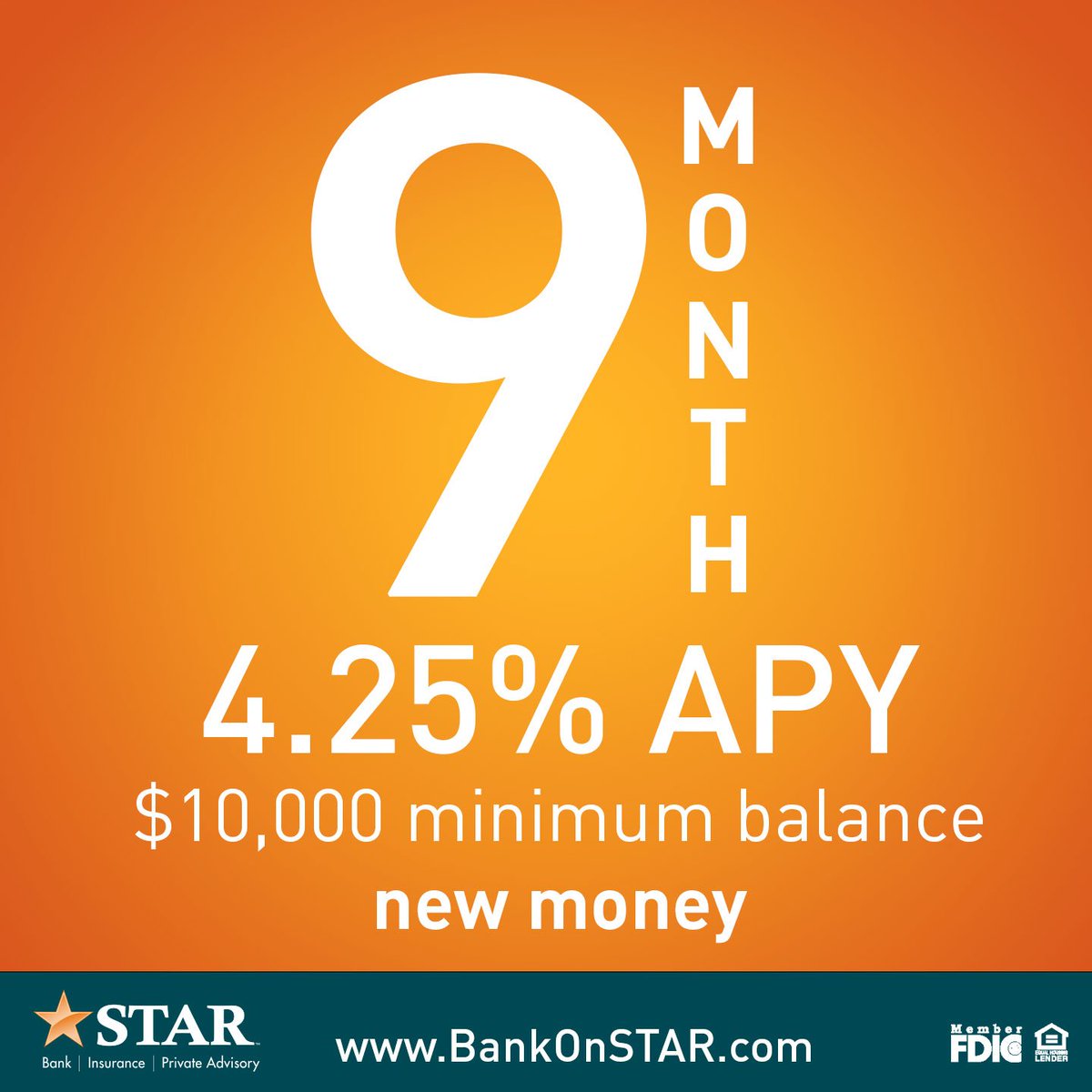 STARFinancial's tweet photo. 📢 DON'T FORGET! We have an AMAZING CD Special! Take advantage of this great offer NOW! Visit https://t.co/JUt3g2UBJY to learn more.
#BankOnStar #IndianaBornForIndianaBanking #ThinkOutsideTheBank https://t.co/reQqyUbr2b