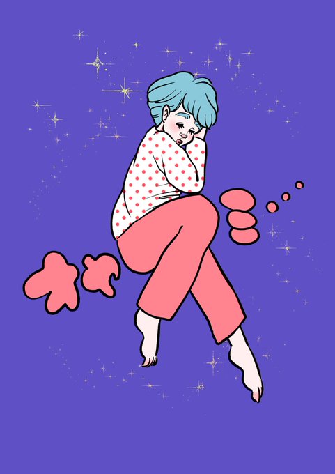 オヤスミ…#お絵描き#イラスト#女の子 #レトロ#ファッション #ヘアスタイル#個展したい#本の挿し絵のお仕事したい #広島在住 #広島在住イラストレーター#nostalgia#retro#retrostyle#japanesegirl 