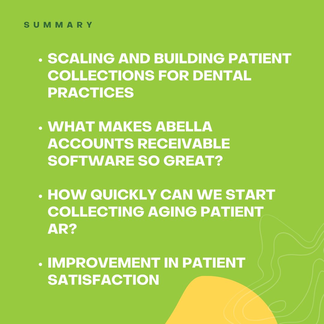 AbellaAR1's tweet photo. Want to increase your cash flow? Our latest featured blog post with Nifty Thrifty Dentists shares the success story of a DSO that used patient AR automation to get paid faster! 💰

Check out this link https://t.co/hDpNvpiQzn to read the full post. 📲 https://t.co/nZSIYwQZA1