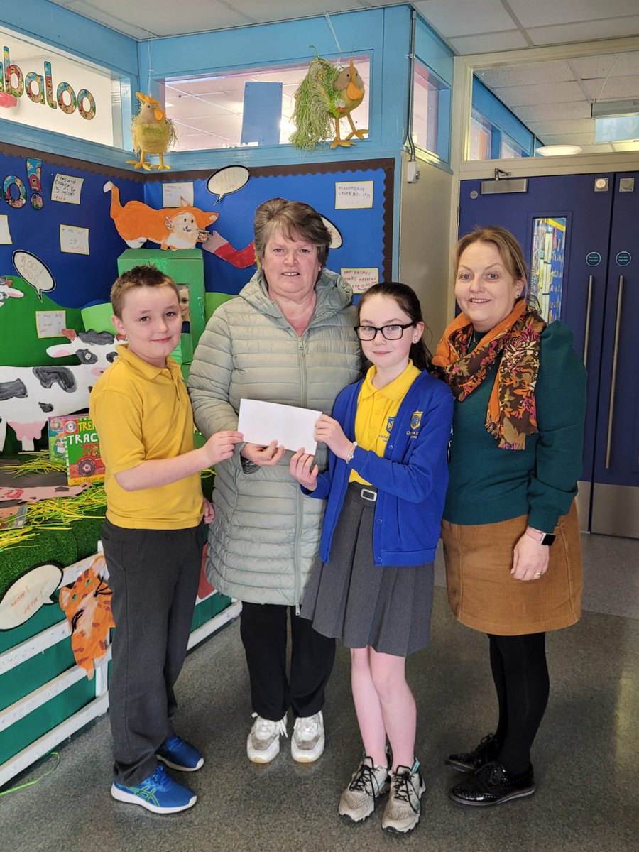 A BIG Thank you to our whole school community for the wonderful support they gave on Green Day. We raised a total of £130 which we presented to St Vincent De Paul. We are delighted to be able to help others during this Lenten Season. @CappaghParish