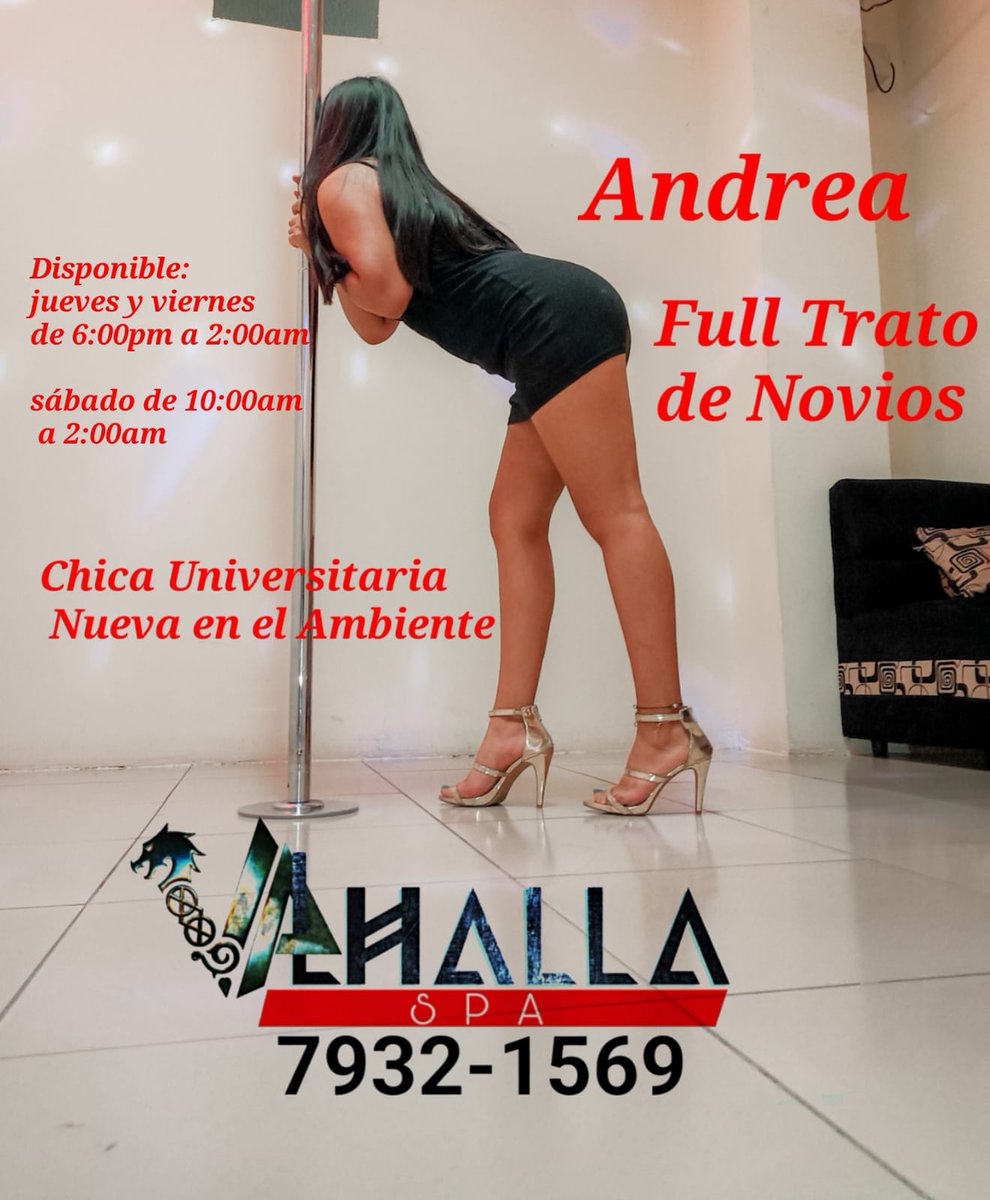 ValhallaSpa1's tweet photo. Es Viernes y el cuerpo lo sabe
 ven a disfrutar de mucho sexo en Valhalla Spa te complacemos hasta las 2:00am.

Ven a Conocer a ANDREA (ver horarios) BECKY, ELIZA Y JENNY todas Full Trato de Novios.
DANIELA NO TRATO DE NOVIO 

Pedí tus Promos Hot 🔥 🔥

Contactanos: 7932-1569 https://t.co/eZYEZEQuwi