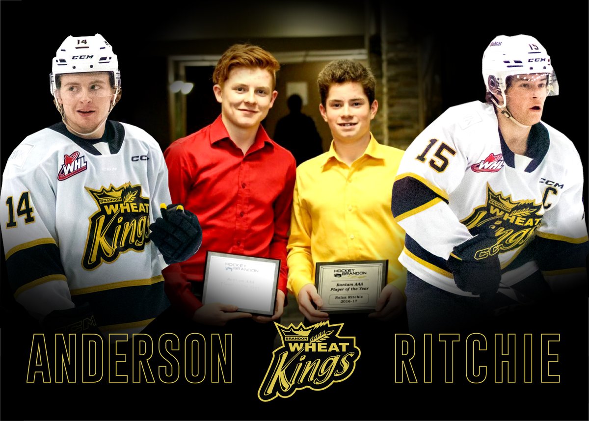 These two Brandonites have grown up on the ice together, right in front of our eyes.

From being named Co-Bantam Players of the Year🔜To graduating as our two overagers

Tonight will mark the final time Calder and Nolan play as Wheat Kings in front of the home crowd #AwardsNight