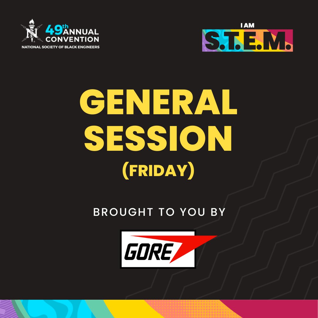 NSBE's tweet photo. Welcome to Day 3 of #NSBE49!!
Please be sure to check the Pheedloop app for accurate times and locations!
#NSBE #NSBE49 #NSBECONVENTION #IAMSTEM #SucceedProfessionally #TechtheFuture #EngagetheNextGeneration #ManageWellness #STEM #BlackEngineers #r5nsbe https://t.co/n6XEucTCdT