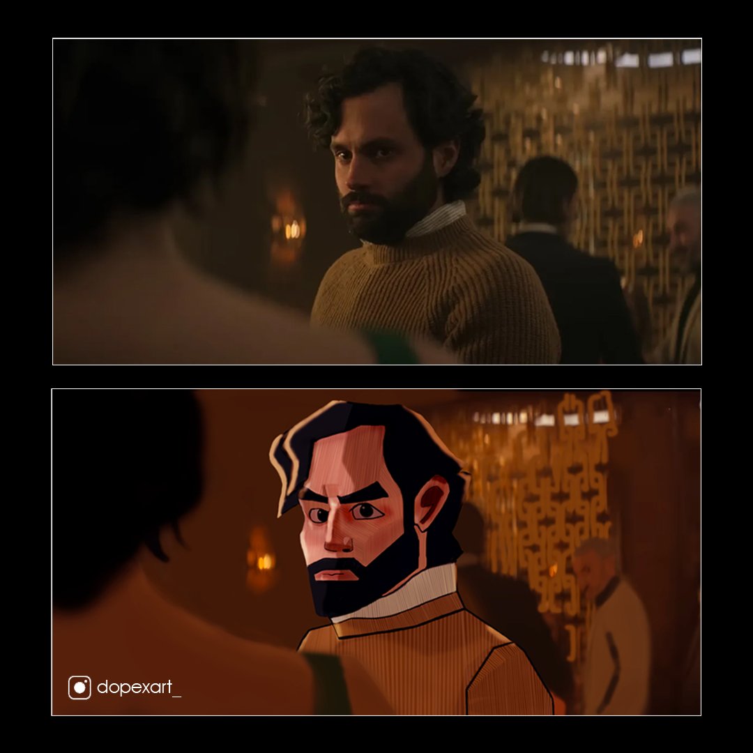 This was my character stylizing from the recent series "YOU"