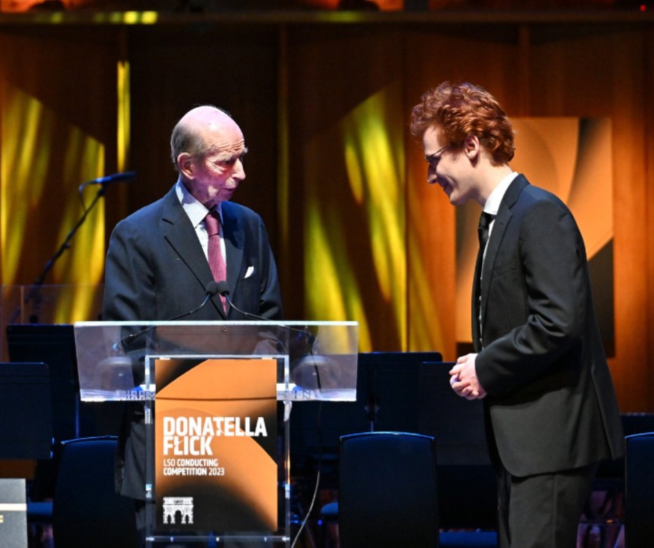 londonsymphony's tweet photo. Introducing our new Assistant Conductor, Nicolò Foron. Nicolò was named the winner of the 2023 @DFConducting Competition last night, and was presented with his prize by His Royal Highness The Duke of Kent.

Watch back the Final on @medicitv until 23 June: https://t.co/LZxe7FBu4W https://t.co/FLGtRUdjV4